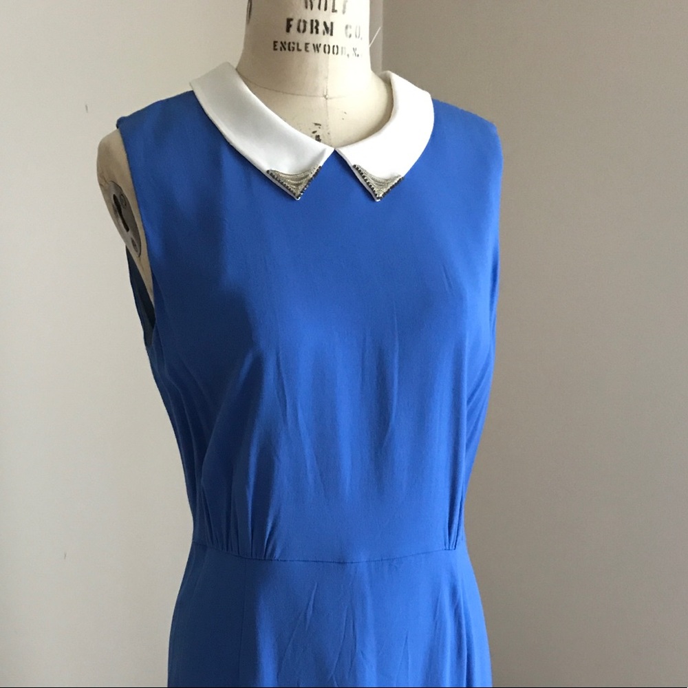 Sandro cornflower blue cocktail dress sz3